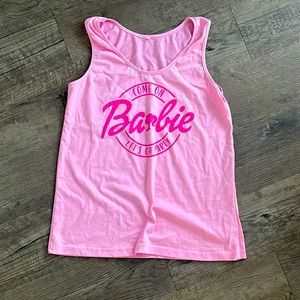Hot pink Barbie tank